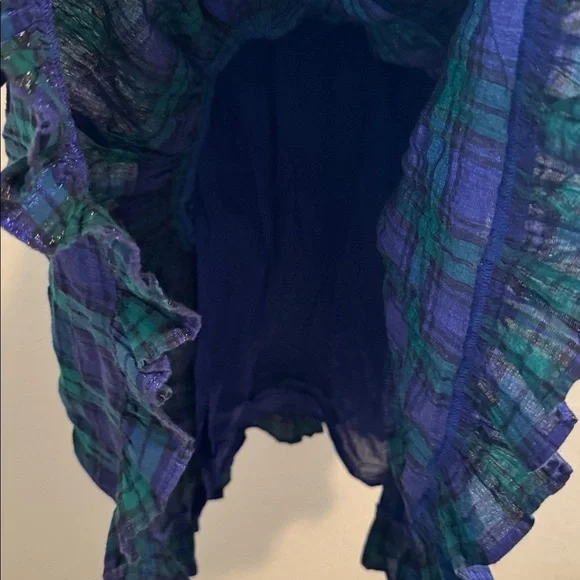 Crewcuts Blue and Green Plaid Girls Dress - Picture 4 of 6